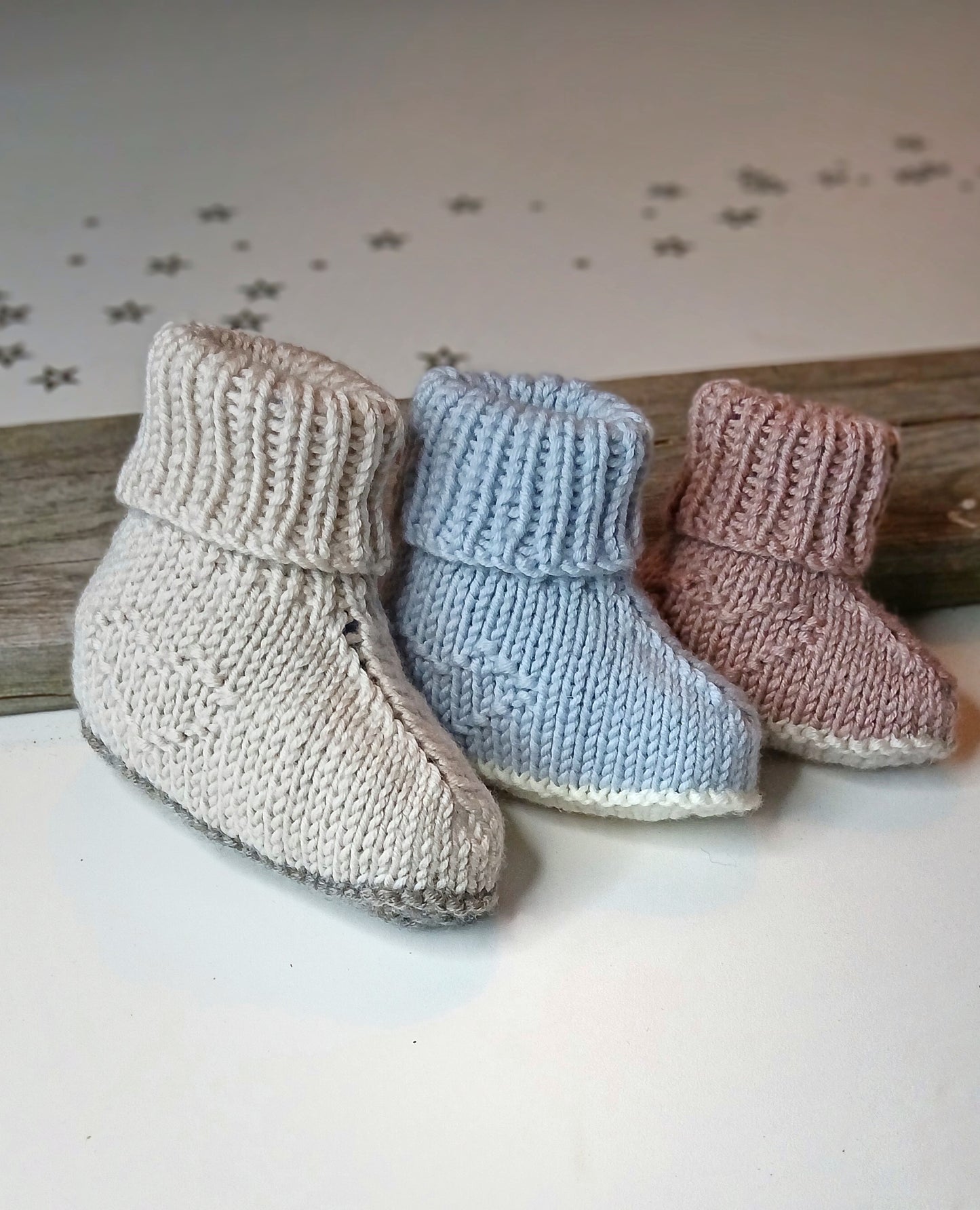Tiny Heart Baby Booties