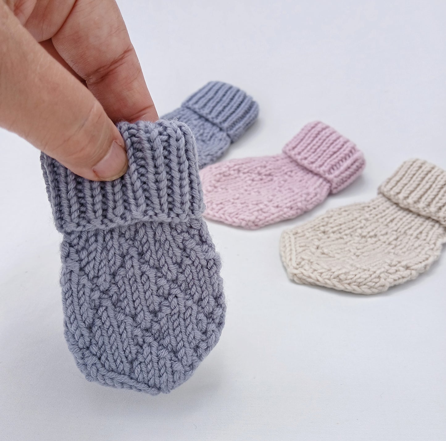 Harlequin Baby Mittens